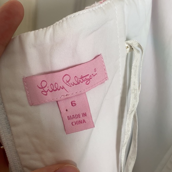 Lilly Pulitzer Strapless Dress in Pink, Blue, Green, and Yellow - Picture 9 of 12